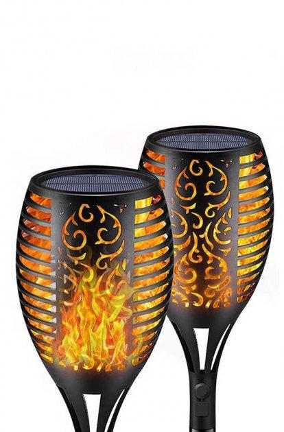 Светильник уличный Solar flame led light 1 шт. с эффектом пламени на солнечной батарее (5356-1)