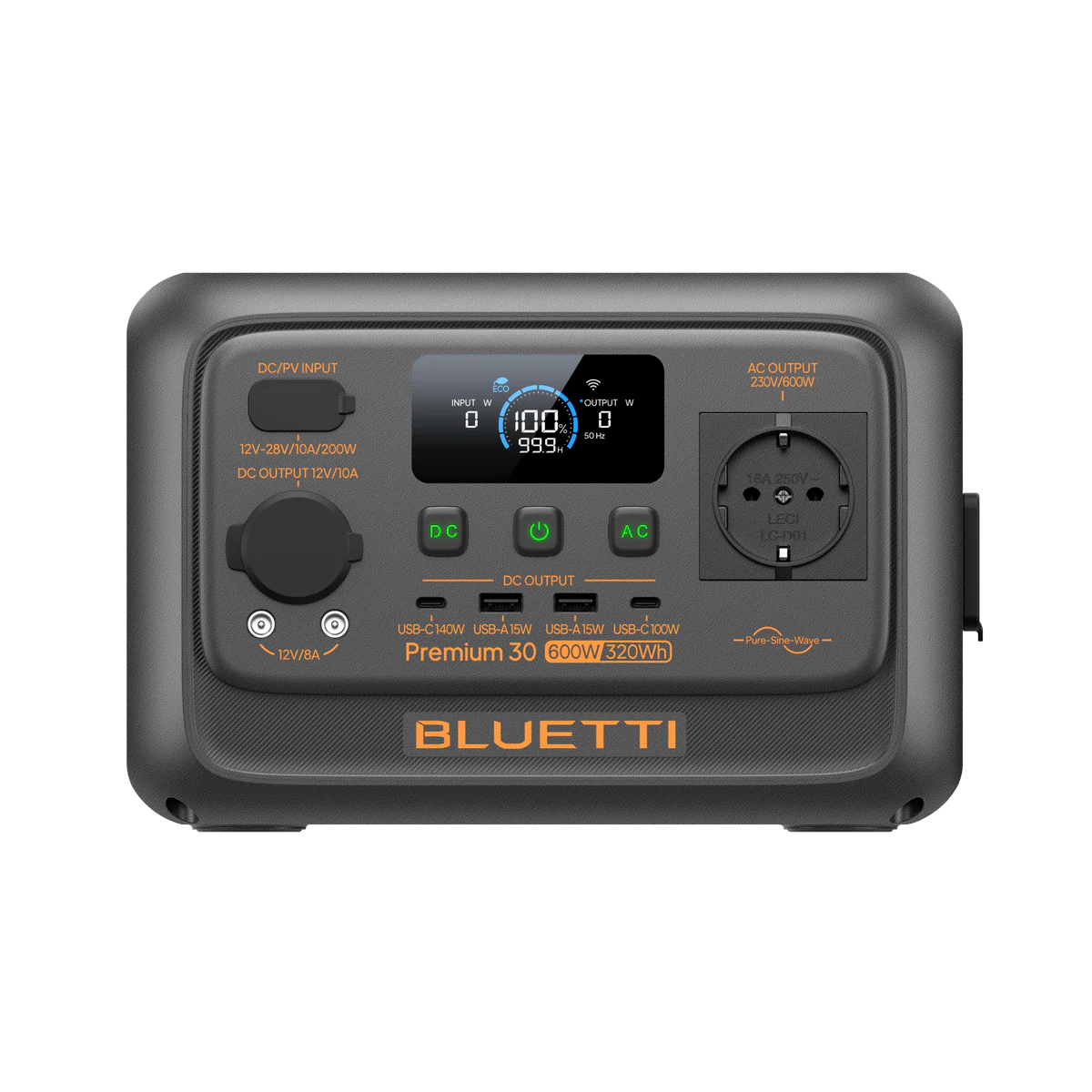 Зарядна станція BLUETTI Premium 30 V2 600 Вт 320 Вт/год (2000285)