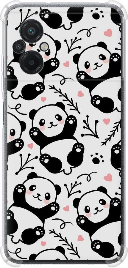Чехол на Xiaomi Poco M5 Панды (4318sp-2767-42517)