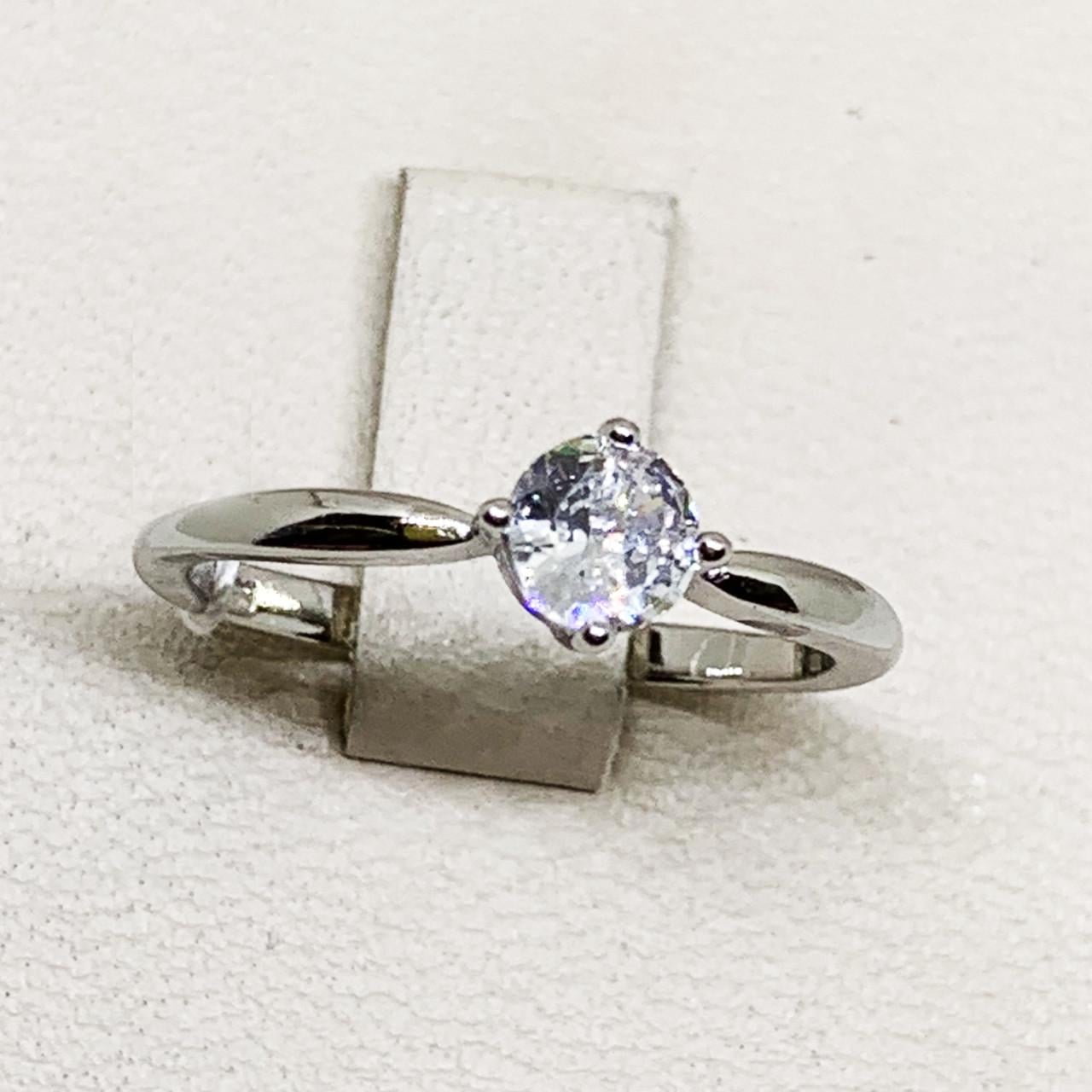 Кольцо серебряное с кубическим цирконием р. 16,5 1,85 г (1717068661)