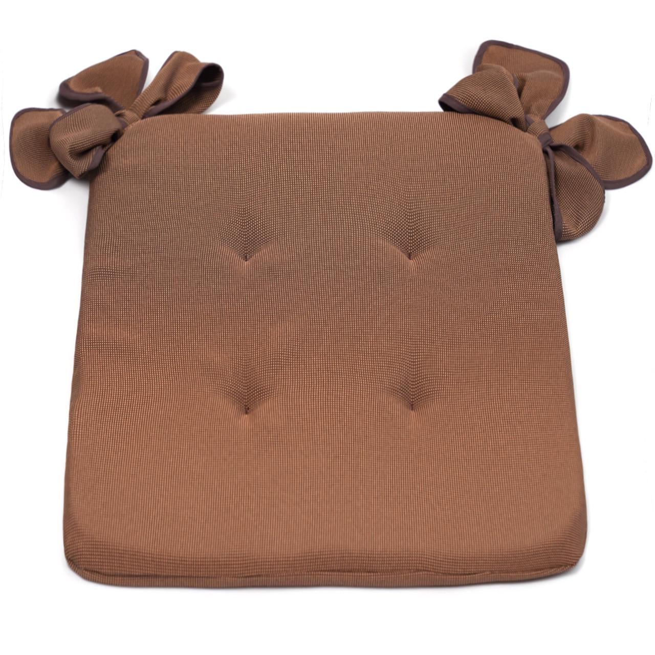 Подушка для стільця/крісла/табурету 42х48х2 см Коричневий (1810138964) - фото 1