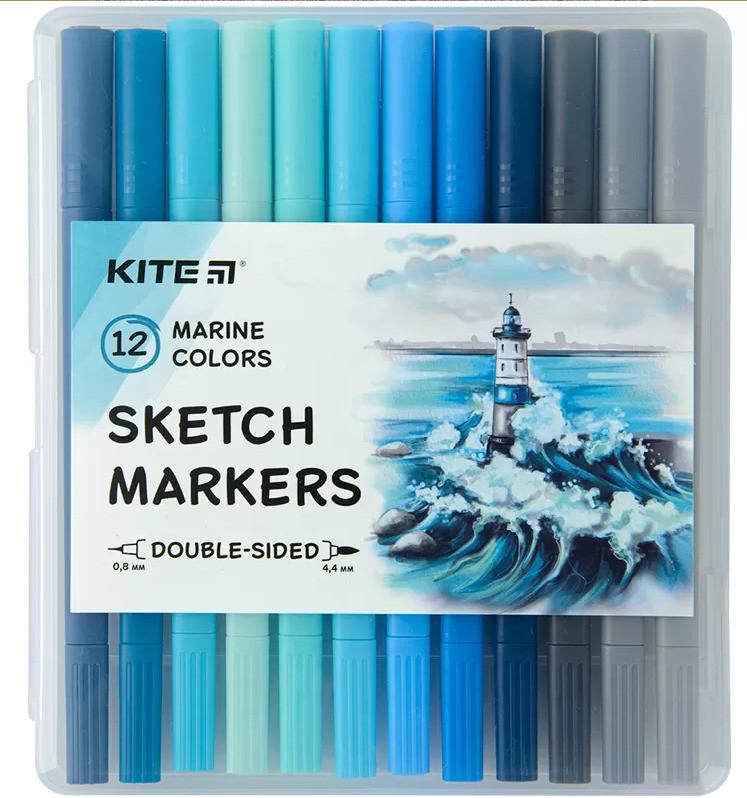 Маркер двухсторонний Kite Butterfly 12 шт.