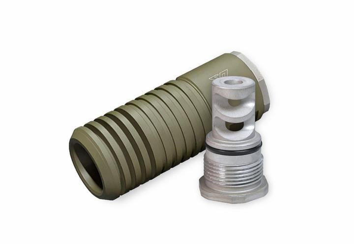 Пламегаситель XGUN Ghost и ДТК для AR15. Olive