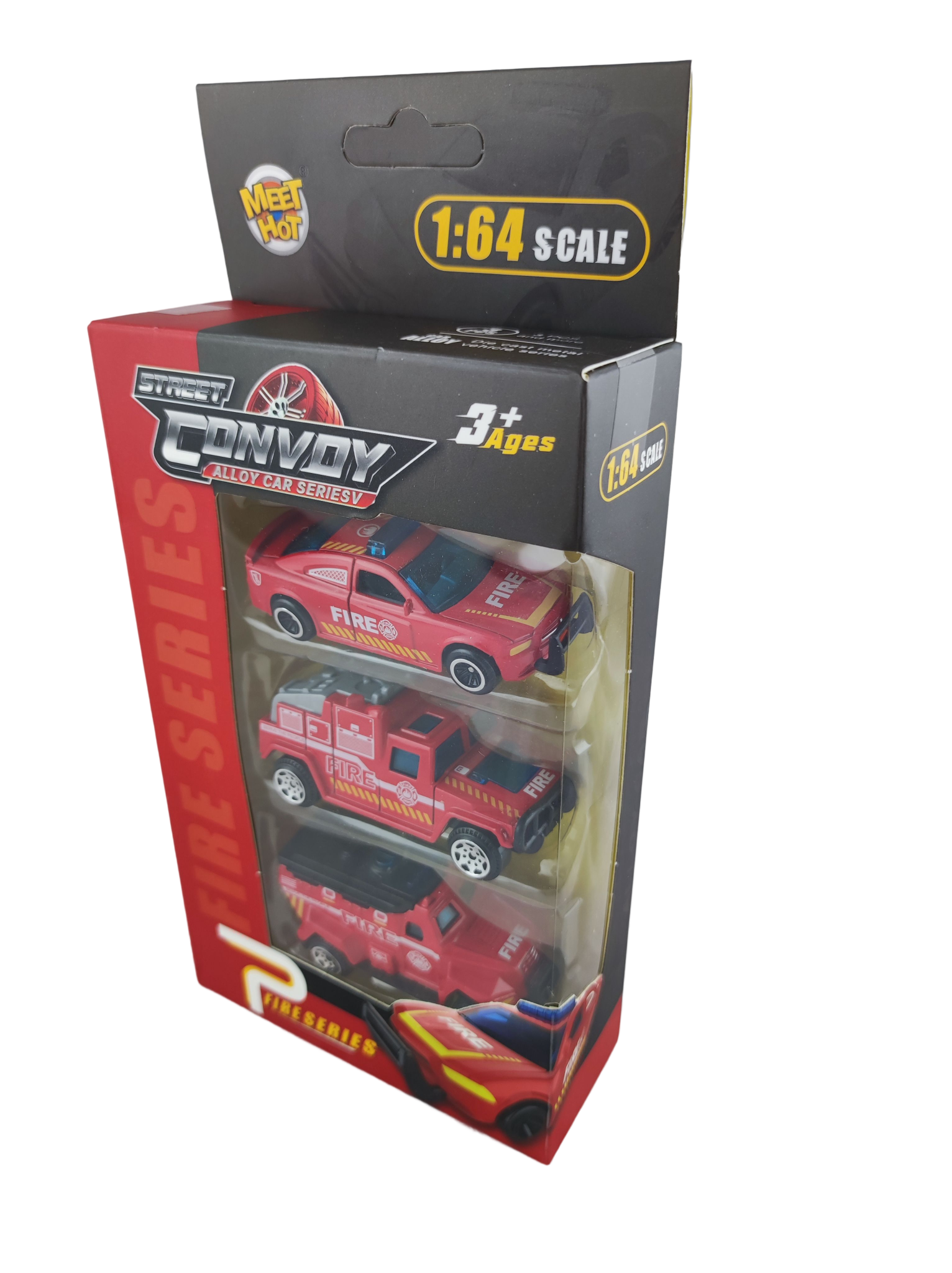 Набір металевих машин Пожежна служба 3 шт. (133515) - фото 2 Набір металевих машин Пожежна служба 3 шт. (133515) - фото 2