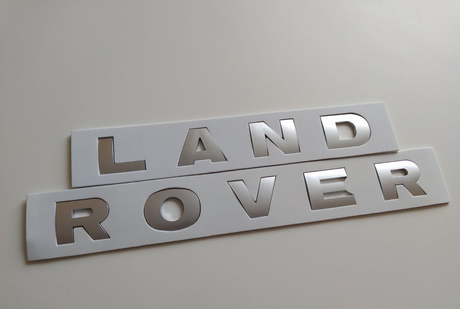 Надпись Land Rover Буквы Lr062324 Серый матовый - фото 1 Надпись Land Rover Буквы Lr062324 Серый матовый - фото 1