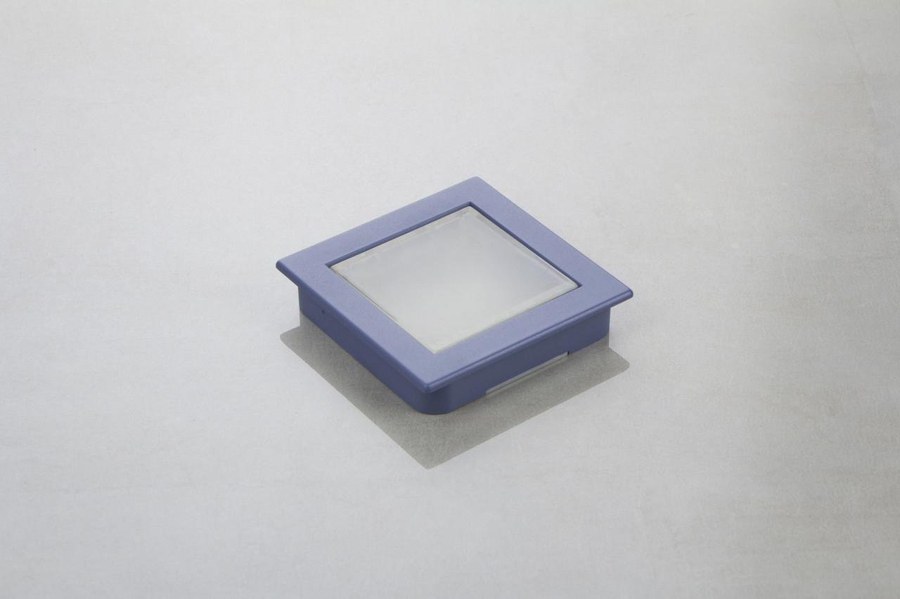 Меблева ручка врізна РП-23/64 16820 Синій матовий із прозорою вставкою (16820) - фото 1 Меблева ручка врізна РП-23/64 16820 Синій матовий із прозорою вставкою (16820) - фото 1