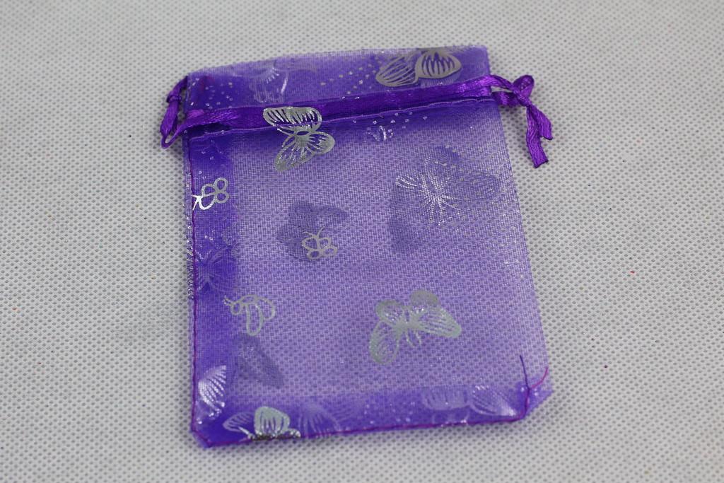 Мешочек из органзы с серебристыми бабочками 11,5х9 см Фиолетовый (1698595349) - фото 2 Мешочек из органзы с серебристыми бабочками 11,5х9 см Фиолетовый (1698595349) - фото 2