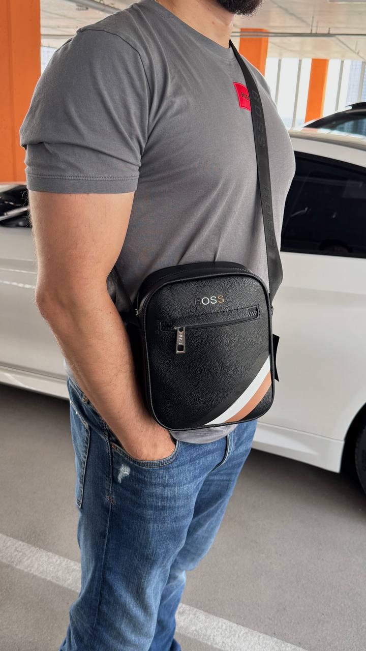 Сумка мужская брендовая BOSS Черный (6602 PTR) - фото 5 Сумка мужская брендовая BOSS Черный (6602 PTR) - фото 5