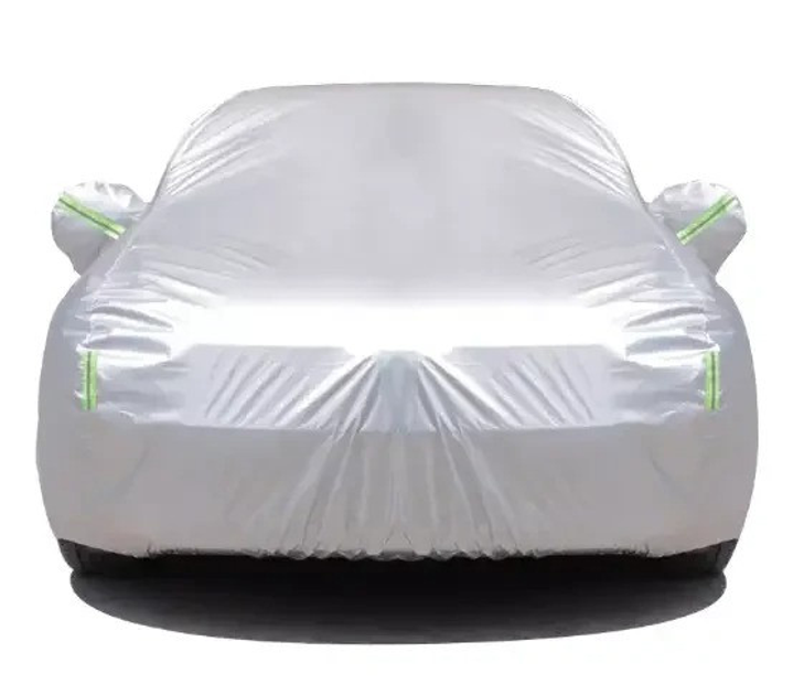 Захисний чохол тент на автомобіль 540х175х120 см з відблискувачами - фото 4 Захисний чохол тент на автомобіль 540х175х120 см з відблискувачами - фото 4