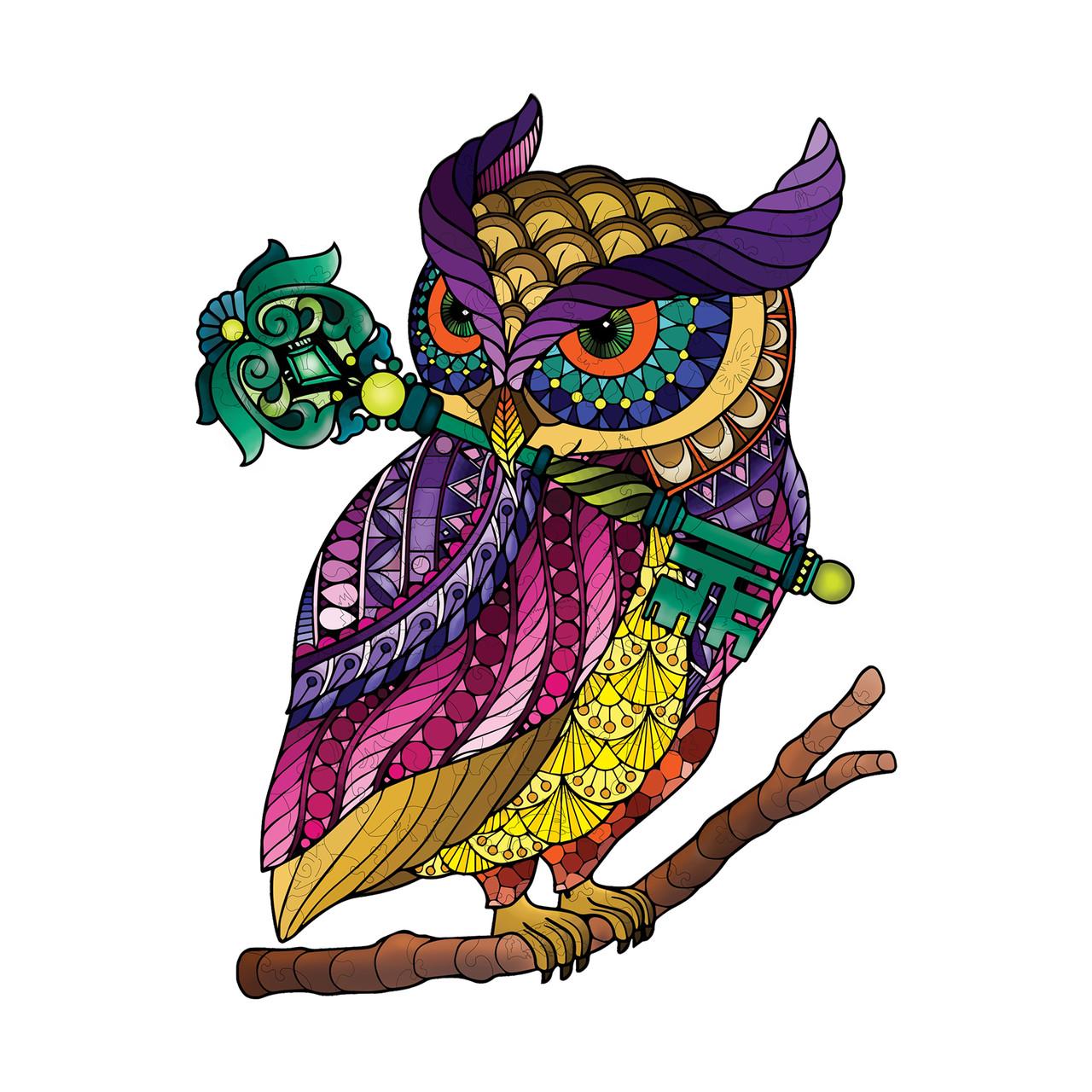 Пазл деревянный Загадковая Сова А5 (767) - фото 2 Пазл деревянный Загадковая Сова А5 (767) - фото 2