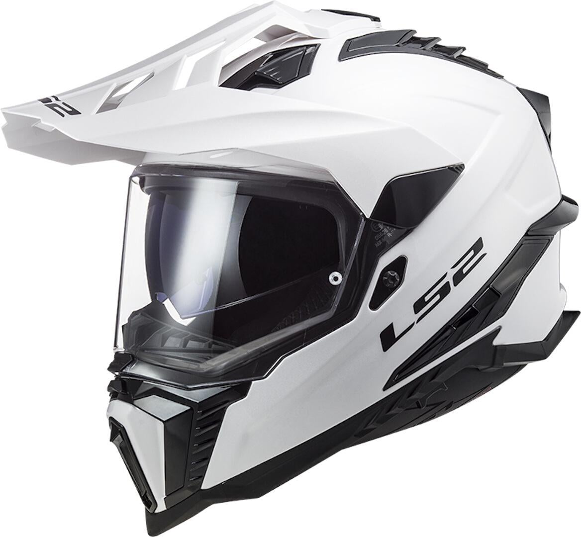 Мотошлем LS2 MX701 Explorer Solid M Gloss White (22112)