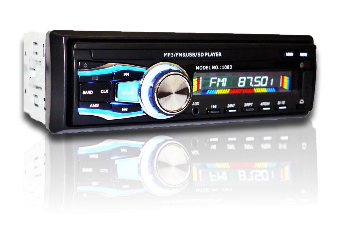 Автомагнитола USB/RGB SD/AUX/FM пульт 1083