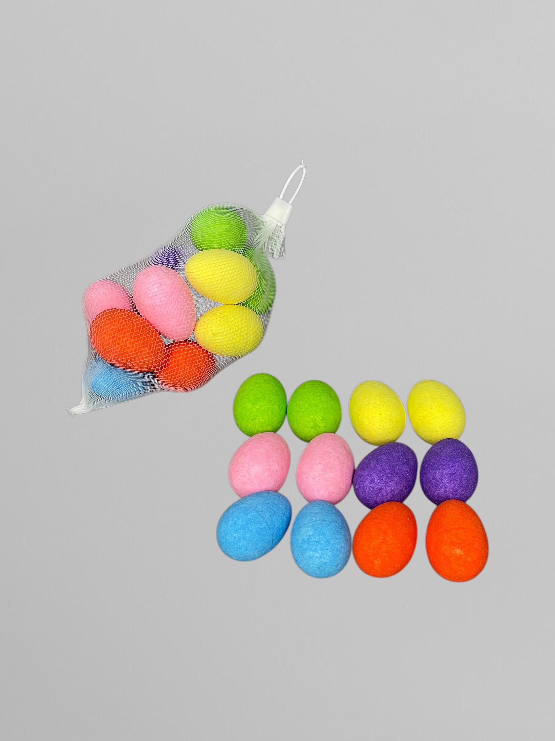 Пасхальные яйца для декора 4х6 см 12 шт. Разноцветный (С0113) - фото 2 Пасхальные яйца для декора 4х6 см 12 шт. Разноцветный (С0113) - фото 2