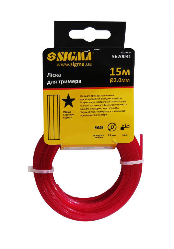 Ліска тримерна 2.0 мм зірка 15 м (413) Ліска тримерна 2.0 мм зірка 15 м (413)
