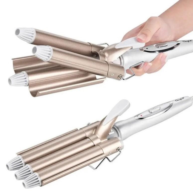 Плойка для волосся Gemei GM 1988-25 3-хвилі з керамічним покриттям 45 Вт (2390000040) - фото 14