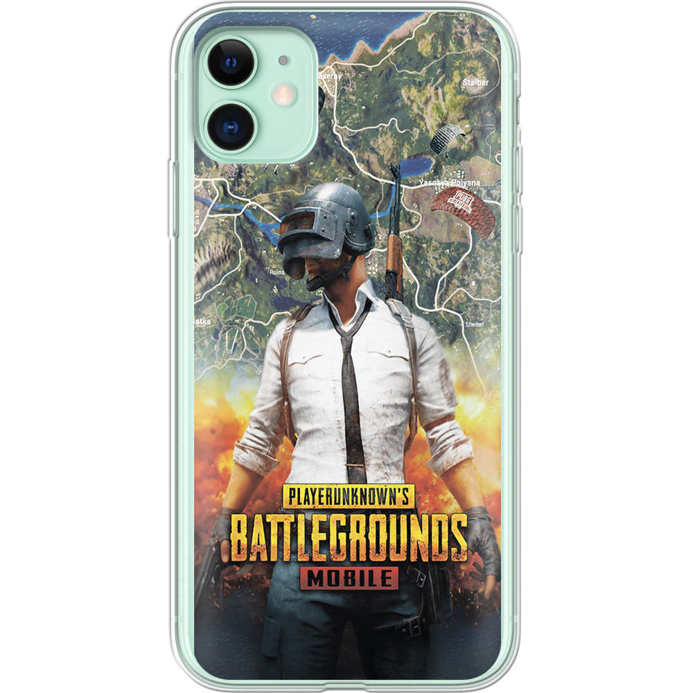 Чехол Boxface iPhone 12 mini PUBG Mobile Прозрачный силикон (41084-up2309-41084)