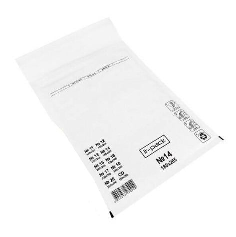 Конверт бандерольный с пупыркой D14 200х275 мм 100 шт. Белый