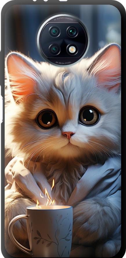Чехол на Xiaomi Redmi Note 9T White cat (5646b-2261-42517)