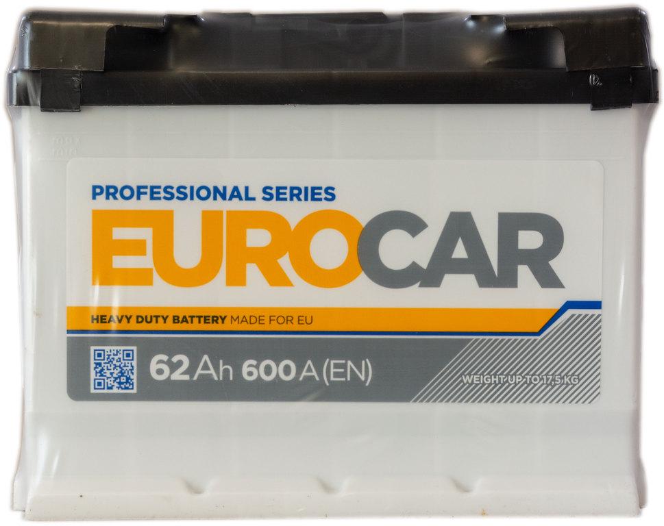 Аккумулятор Eurocar 62 прямая плюс слева 600 А (000027361)