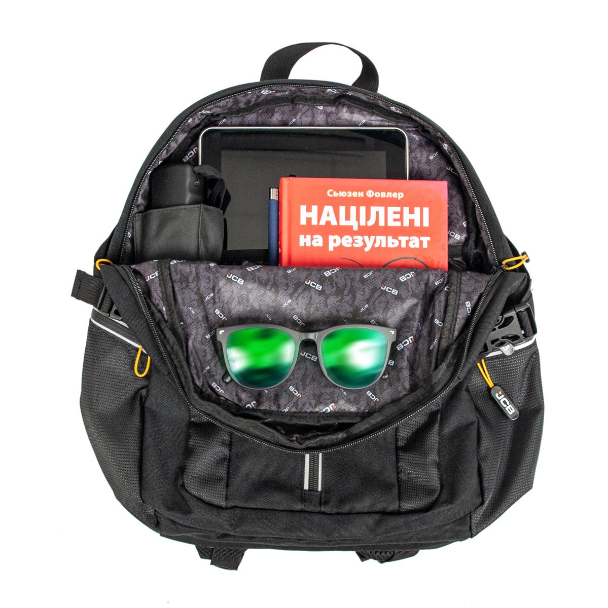 Городской рюкзак JCB BP66 Black/Yellow - фото 10