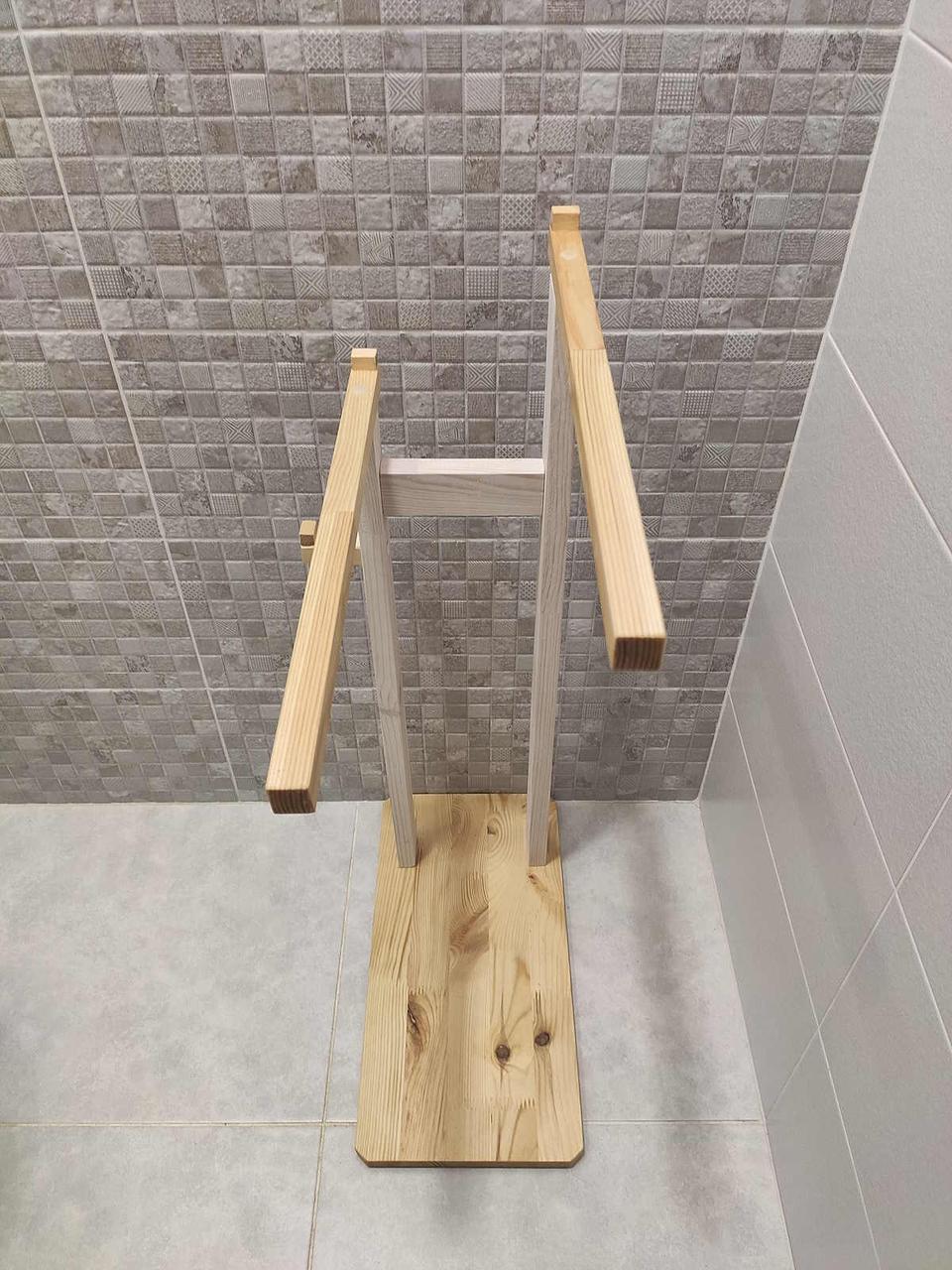 Стійка для рушників на підлогу дерев'яна (2084021904) - фото 3