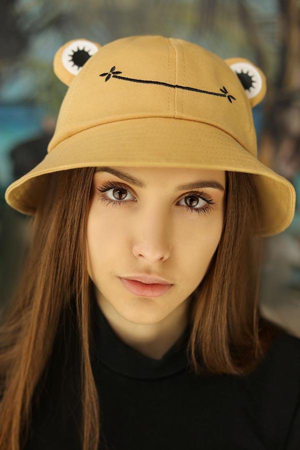 Панама детская Braxton Smiling frog Бежевый (1622-1)