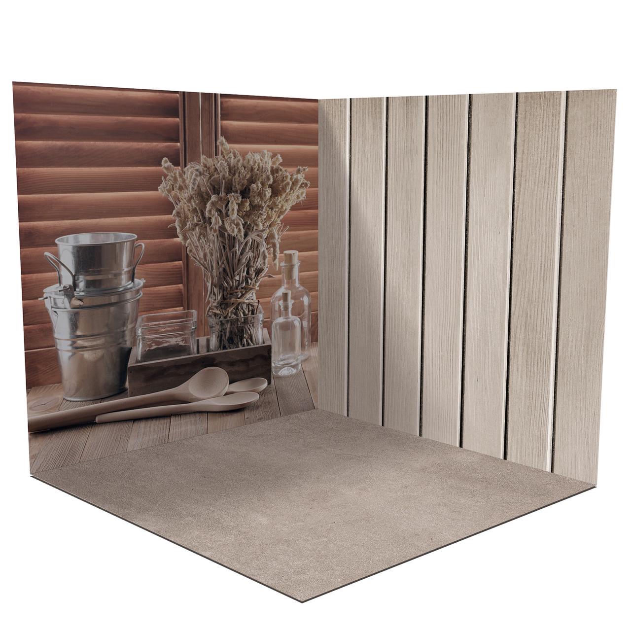 Фотофон кутовий вініловий 160x160 см Frontlit 450 г/м2 №58053