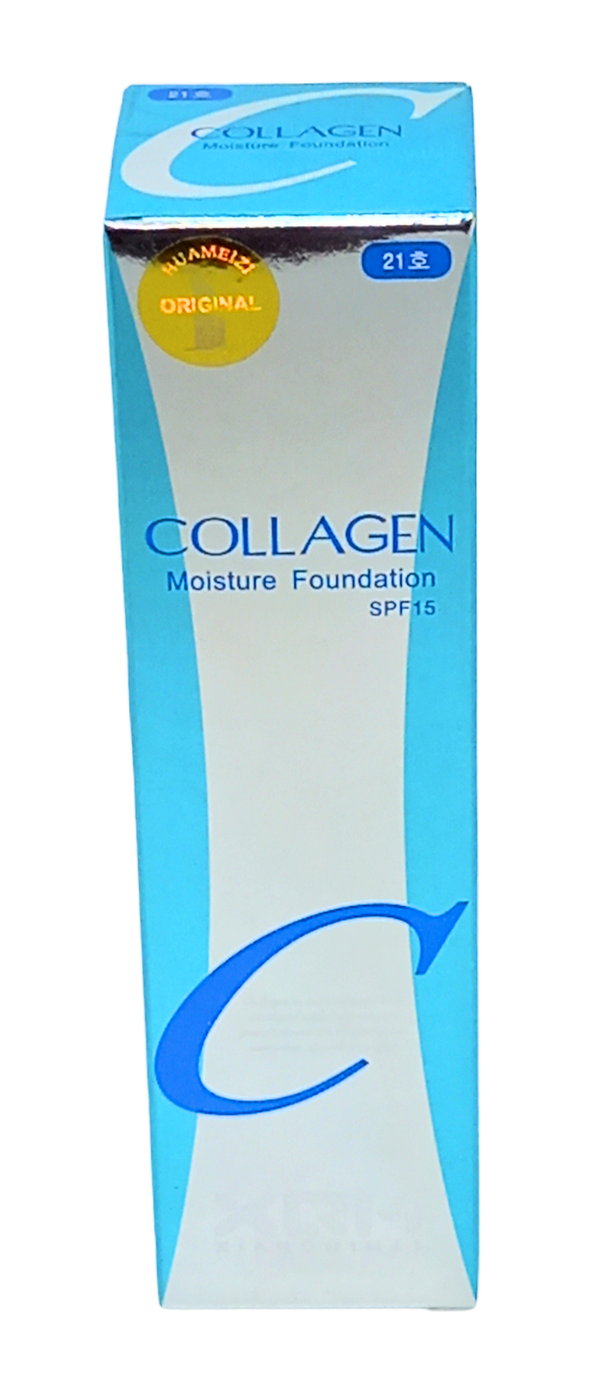 Тональный крем с дозатором и защитой от солнца SPF 15 Collagen №21 100 мл (11580056) - фото 3