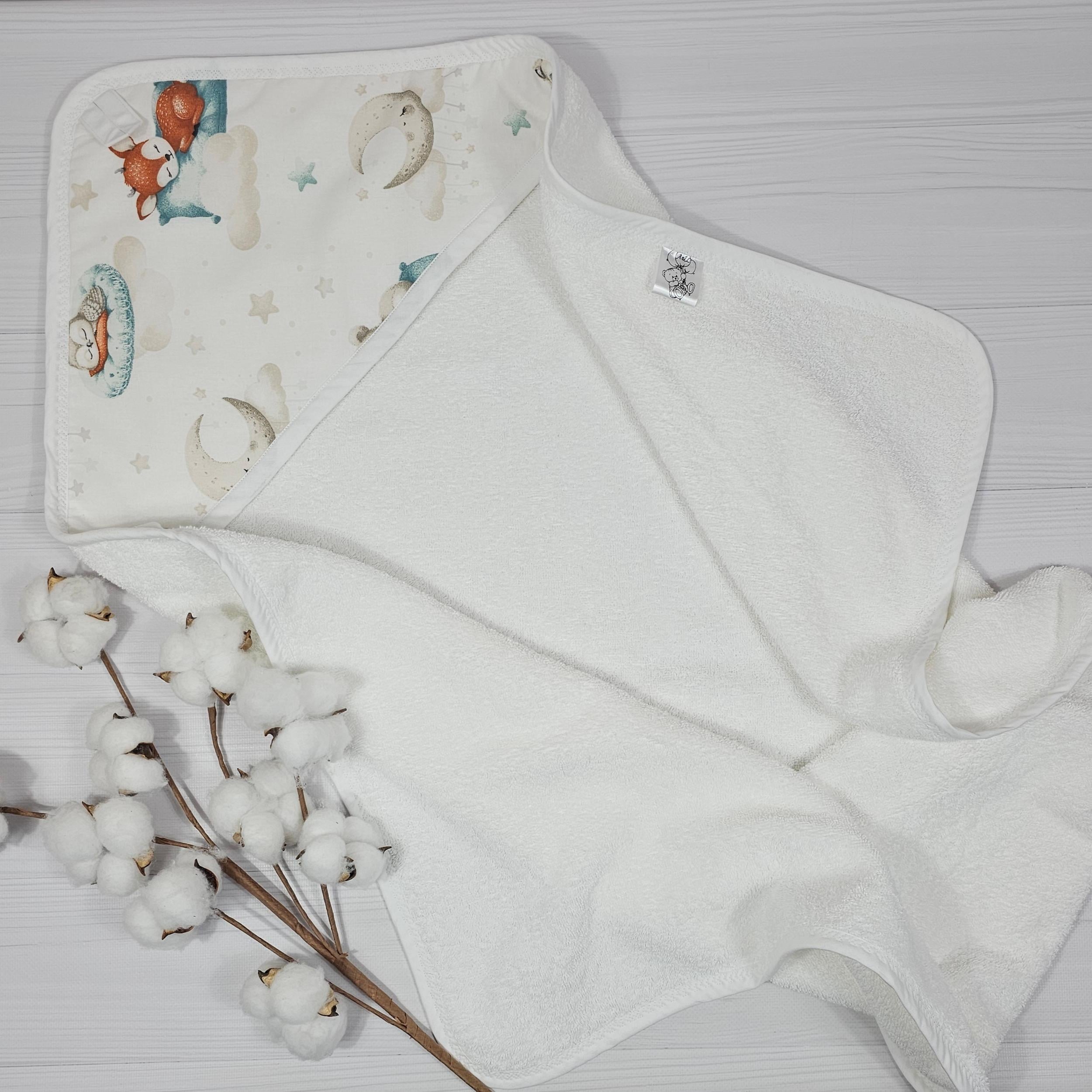 Полотенце-уголок детское a.l.babybox Ласковые сны 80х80 см (36912626)