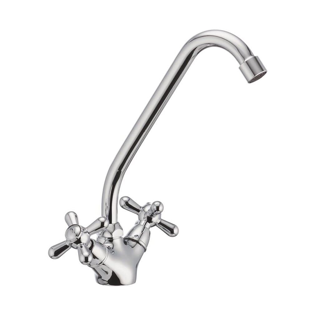 Смеситель для кухни двухвентильный Haiba Dominox 271 HB0077 Хром (332943)