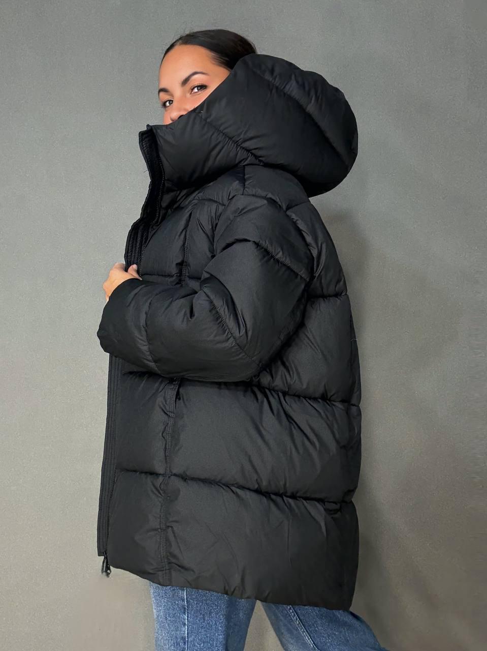 Куртка жіноча LADY YEP 10036 парка пуфер оверсайз з капюшоном р. 42 Чорний (5575) - фото 6 Куртка жіноча LADY YEP 10036 парка пуфер оверсайз з капюшоном р. 42 Чорний (5575) - фото 6