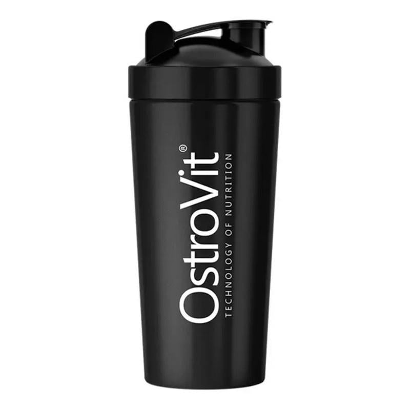 Шейкер для спортивного питания Ostrovit Shaker Steel 750 мл Черный (22837-01)