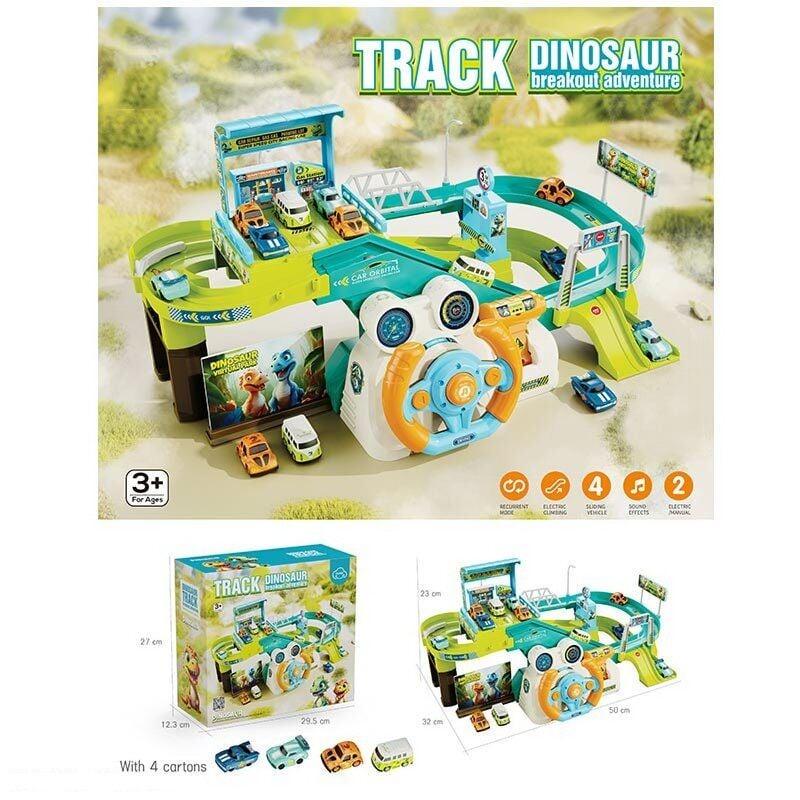 Трек песни на английском языке звуки транспорта руль автомат/механический подъемник 4 машинки в коробке (T 917 A) - фото 14 Трек песни на английском языке звуки транспорта руль автомат/механический подъемник 4 машинки в коробке (T 917 A) - фото 14