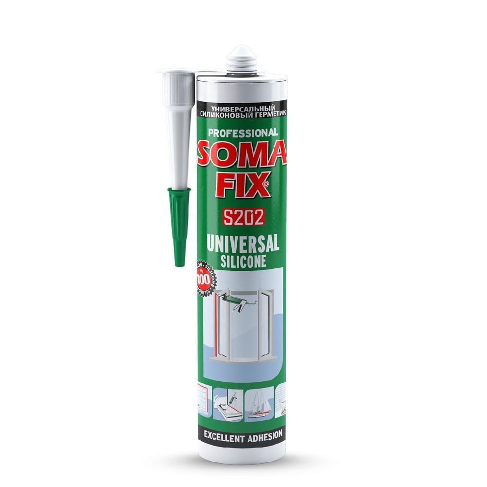 Герметик Soma Fix силіконовий 280 мл Чорний