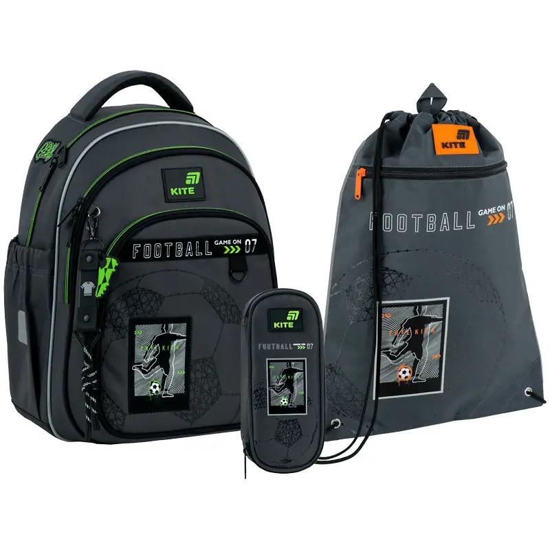 Школьный рюкзак KITE SET K26-763S-3 Goal с пеналом и сумкой для обуви (996081)