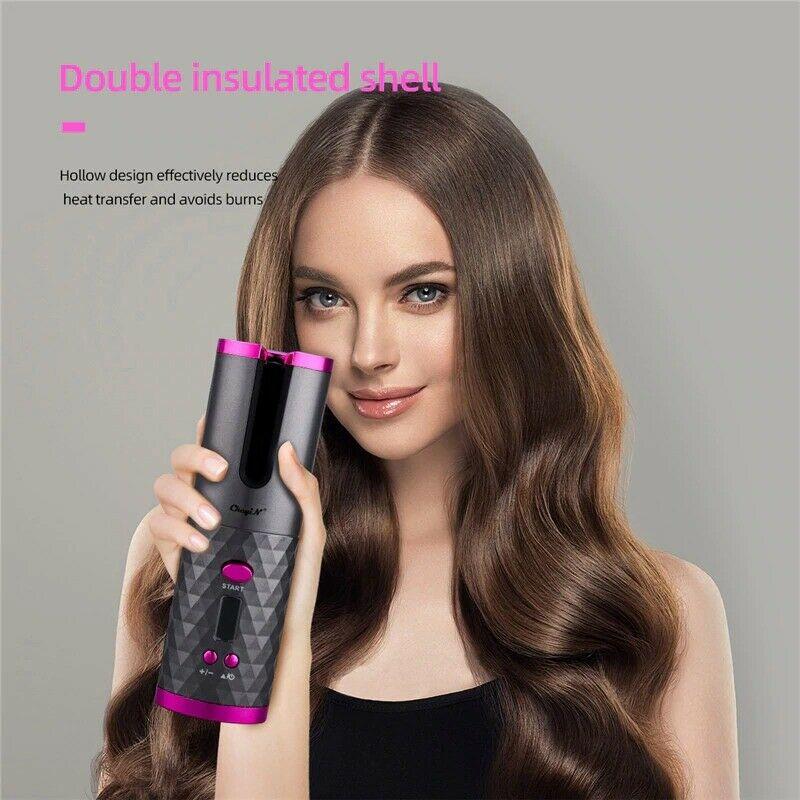 Бездротова плойка Hair Curler 5200мАч автоматична обертається - фото 11