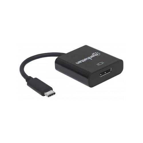 Перехідник Manhattan USB 3.1 Type-C/DisplayPort F 152020 Чорний (565421) - фото 3