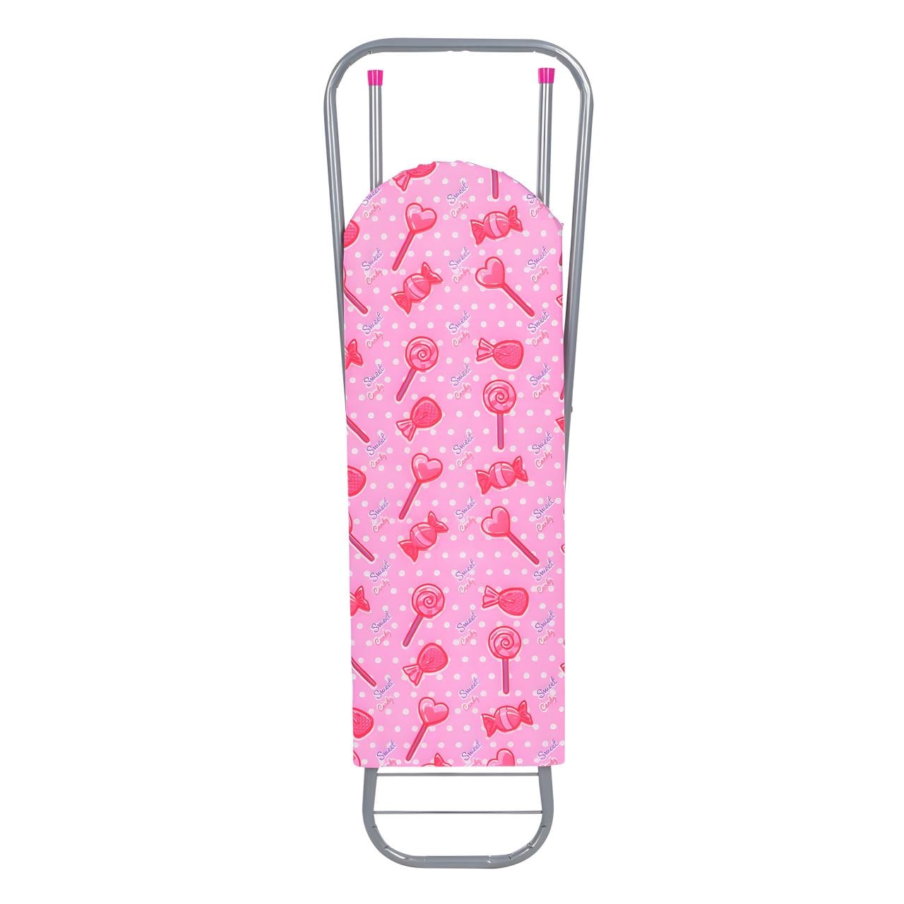 Прасувальная дошка дитяча з принтом 61,5х51,5х19 см Рожевий (M 5674 UA-1)