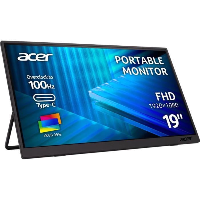 Монітор портативний Acer PM191QEbmiuux USB-C Black (UM.XP1EE.E01)