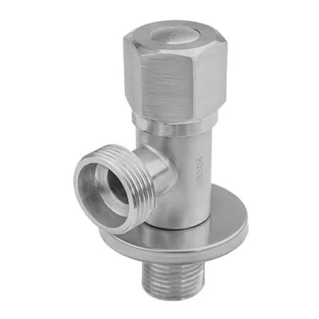 Кран угловой KARRO KR-3132S 1/2" х 3/4" нержавеющая сталь (SQ-1033072)