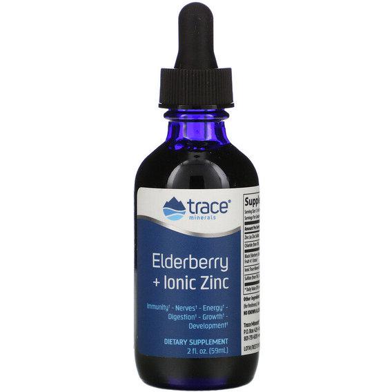 Микроэлемент Цинк Trace Minerals Elderberry + Ionic Zinc 2 ун. 59 мл