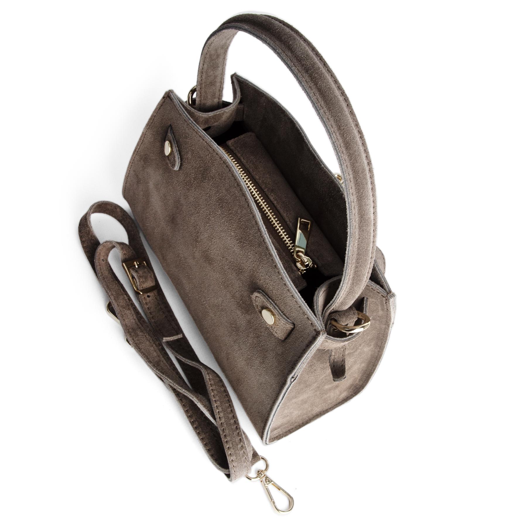 Сумка женская замшевая Virginia Conti 03737 Тауп (2686523222) - фото 6