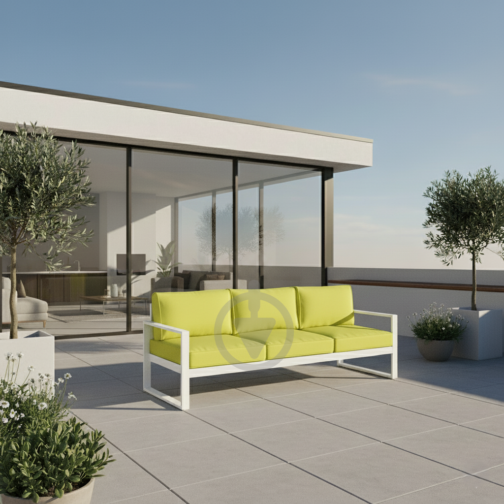 Диван металевий AVVS tech Бостон вуличний лофт з підлокітниками оксфорд 250 см Салатовий/Білий (30067099) - фото 4 Диван металевий AVVS tech Бостон вуличний лофт з підлокітниками оксфорд 250 см Салатовий/Білий (30067099) - фото 4