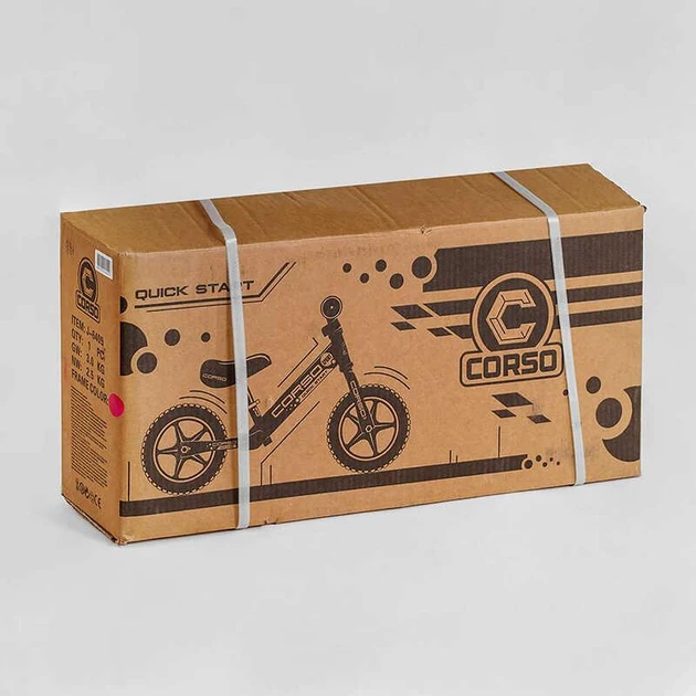 Велобег CORSO SPRINT стальная рама колесо 12 EVA пена подставка для ног в коробке Желтый - фото 5 Велобег CORSO SPRINT стальная рама колесо 12 EVA пена подставка для ног в коробке Желтый - фото 5