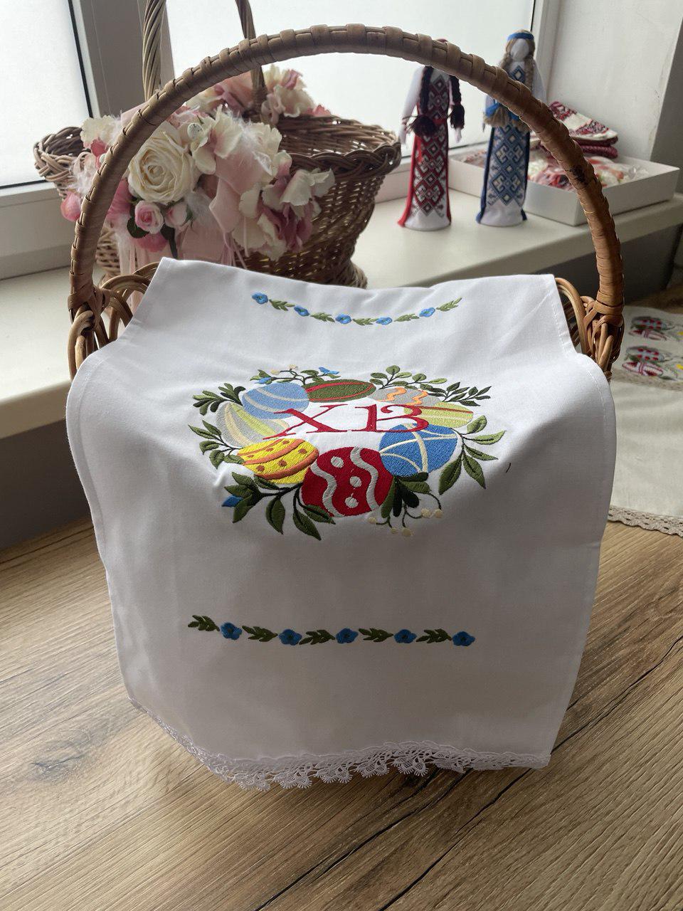 Рушник великодній Вишиваночка з вишивкою 35x60 см Білий (01)