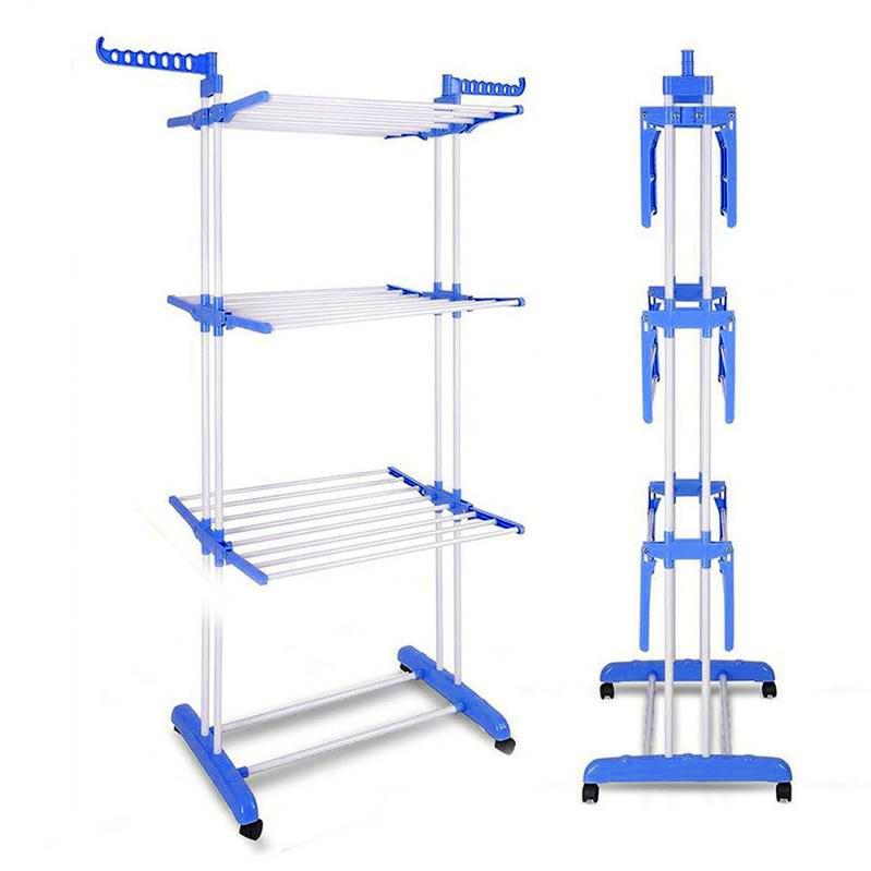 Сушарка для білизни Garment rack with wheels підлогова складна - фото 5