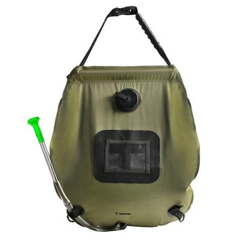 Душ туристичний із вбудованим термометром 20 л Темно-зелений