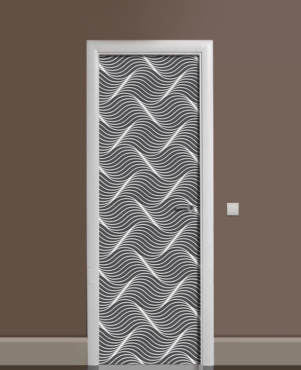Наклейка 3D на двери Zatarga Плавные формы 650х2000 мм (1323458942) Наклейка 3D на двери Zatarga Плавные формы 650х2000 мм (1323458942)
