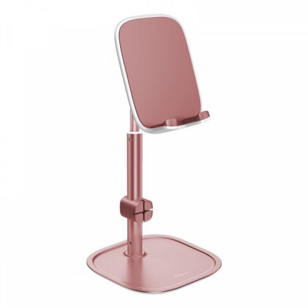 Держатель настольный для телефона Baseus literary youth desktop bracket Telescopic SUWY-A0R Rose gold