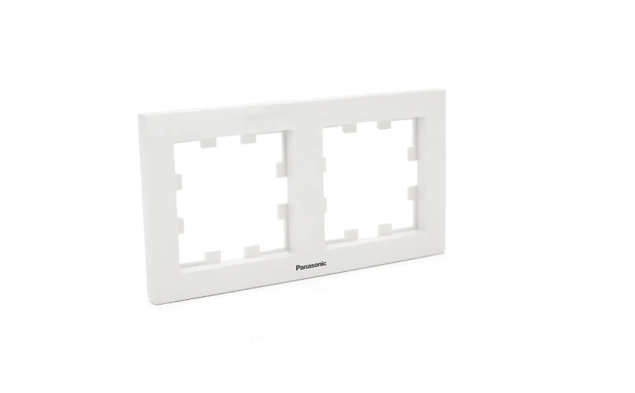 Рамка двойная горизонтальная Panasonic Karre Plus 55 Белый (35777700)